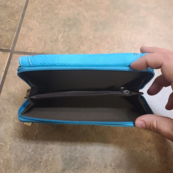 Montana West Concho Leather studded floral embroidered Wallet Western Boho NWT - Picture 7 of 12